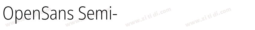 OpenSans Semi字体转换